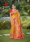 Gauri Priya By Bunawat 1001 To 1006 Silk Wedding Wear Sarees Wholesale Market In Surat
